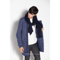 Mode Revers Stricken Männer Strickjacke Mantel Strickjacke mit Knopf